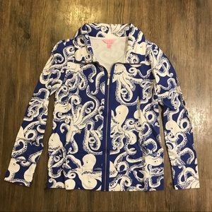 NWT Lilly Pulitzer Leona Zip Up in Bubbly